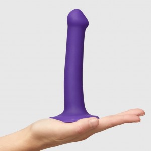 Фаллоимитатор Strap-On-Me Dildo Dual Density Semi-Realistic M фиолетовый 18 см Фаллоимитатор Strap-On-Me Dildo Dual Density Semi-Realistic M фиолетовый 18 см (иной угол)