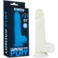 Светящийся в темноте фаллос на присоске Lumino Play Dildo 21 см