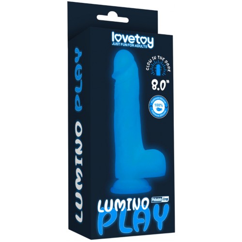 Светящийся в темноте фаллос на присоске Lumino Play Dildo 21 см