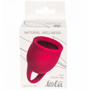 Менструальная чаша Natural Wellness Peony Wine Red 20 мл