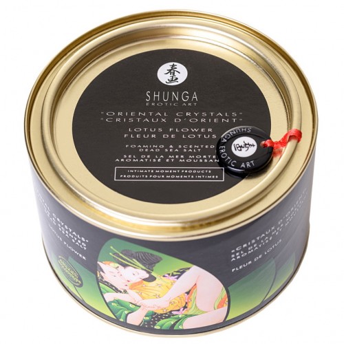 Соль для ванны зеленая Lotus Flower с ароматом цветков лотоса 