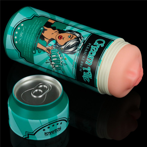 Мастурбатор-ротик в форме пивной банки Pleasure Brew Cream Ale