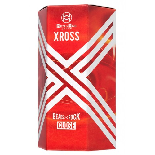 Мастурбатор нереалистичный MensMax XROSS BEADS×ROCK CLOSE, TPE, прозрачный, 14,2 см