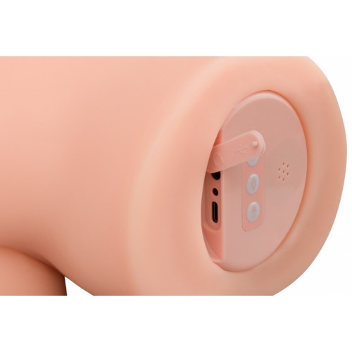 Реалистичный вибромастурбатор с функцией всасывания и звуковым сопровождением Satisfaction Cutie Lush