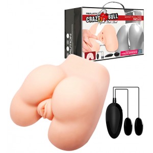 Мастурбатор с вибрацией попка и вагина CRAZY BULL