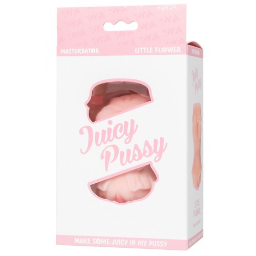 Мастурбатор реалистичный TOYFA Juicy Pussy Little flower, TPE, телесный, 11,5 см