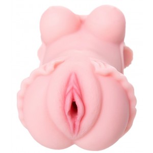 Мастурбатор реалистичный TOYFA Juicy Pussy Little flower, TPE, телесный, 11,5 см (иной угол)