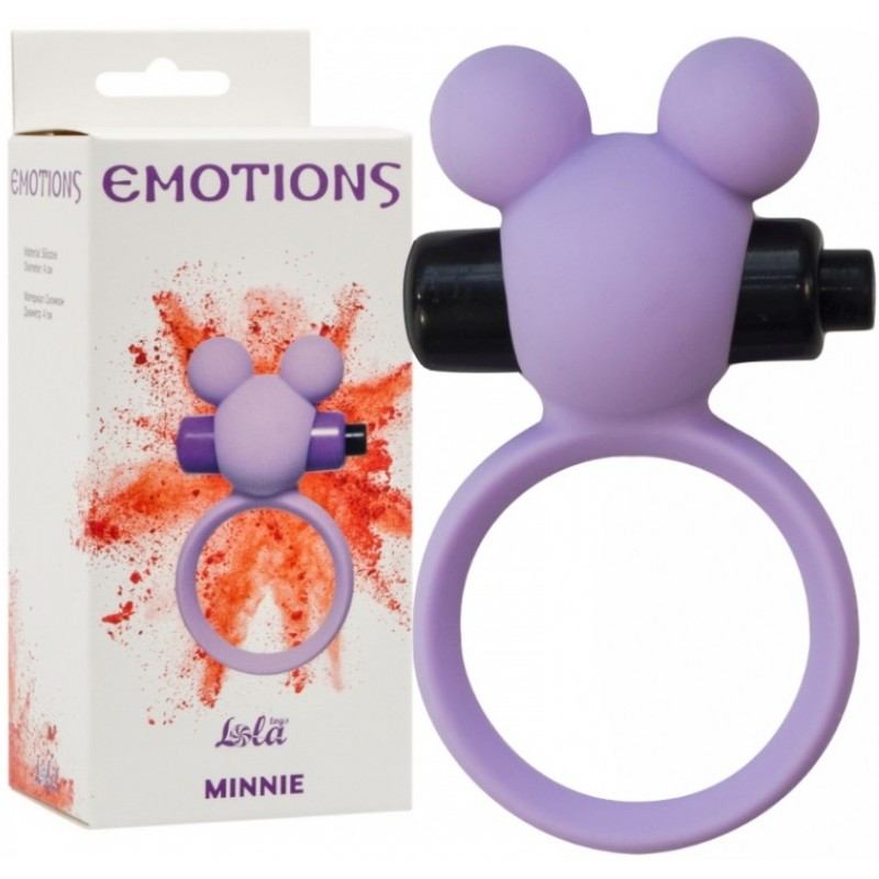 Эрекционное виброкольцо Emotions Minnie Purple