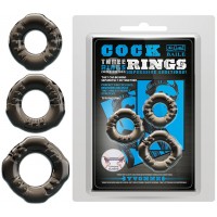 Набор из трех разных эрекционных колец Cock Ring Yvonne