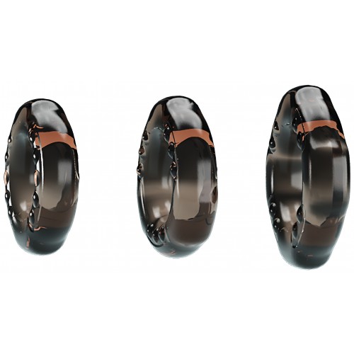 Набор из трех разных эрекционных колец Cock Ring Yvonne