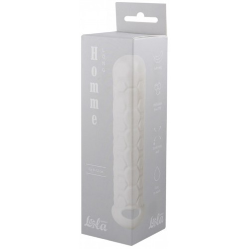 Фаллоудлинитель с кольцом Homme White Long  + 3 см 