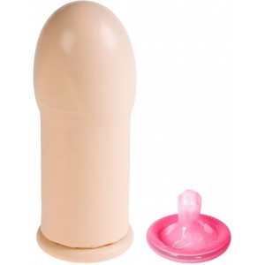 Удлиняющая латексная насадка Extender + 9 см (иной угол)