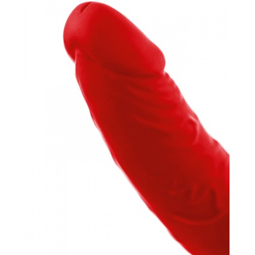 Насадка на пенис для двойного проникновения Black&Red by TOYFA , силикон, красный, 16,5 см