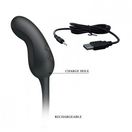 Насадка силиконовая с анальным вибро-стимулятором