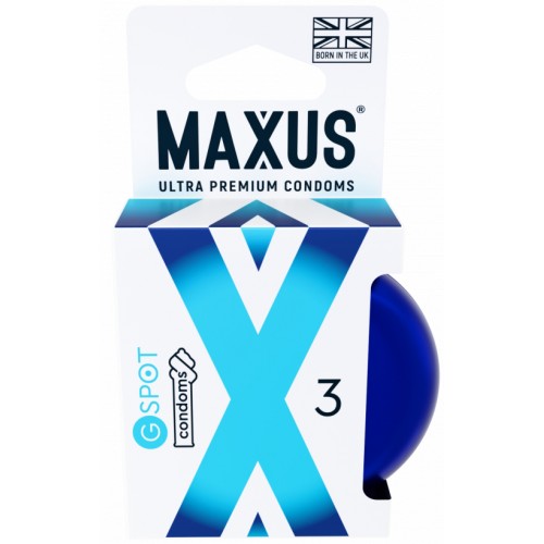 Презервативы в металлическом кейсе Maxus №3 G-Spot для стимуляции точки G
