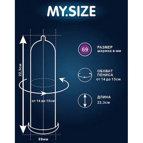 Презервативы My.Size Mix №28 размер 69