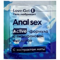 Пробник гель-любриканта LoveGel E с экстрактом мяты 4 гр