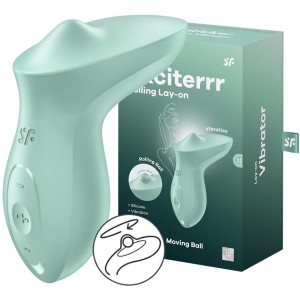 Клиторальный вибромассажер с плавающим стимулятором Satisfyer Exciterrr мятный Клиторальный вибромассажер с плавающим стимулятором Satisfyer Exciterrr мятный