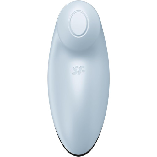 Клиторальный вибростимулятор с пульсацией Satisfyer Tap And Climax 2 голубой