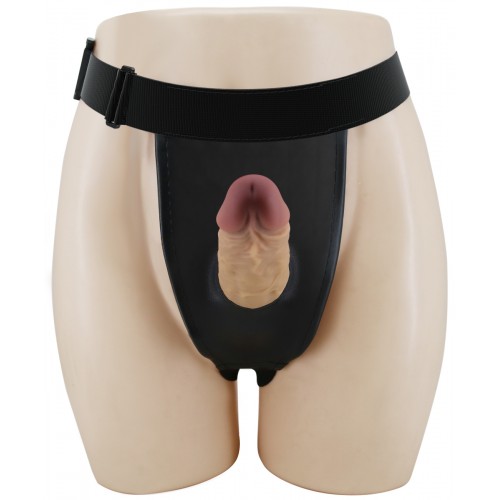 Реалистичный фаллопротез на трусиках Pretty Love Houston 18 см