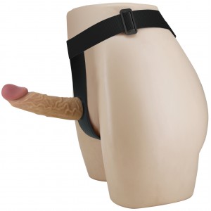 Реалистичный фаллопротез на трусиках Pretty Love Houston 18 см (иной угол)