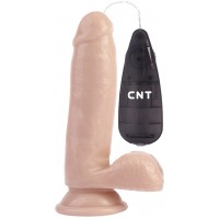 Реалистичный вибратор с мошонкой CnT 18 см