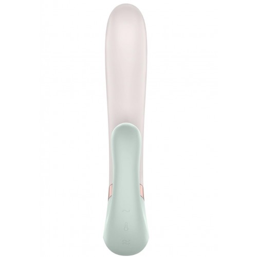 Смарт-вибратор со стимулятором клитора и функцией нагрева Satisfyer Heat Wave Mint