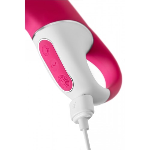 Смарт-вибратор с клиторальным стимулятором Embrace me розовый