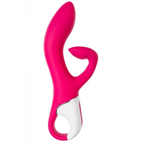 Смарт-вибратор с клиторальным стимулятором Embrace me розовый