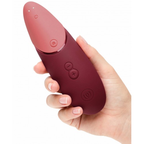 Бесконтактный вакуумно-волновой стимулятор клитора Womanizer Next бордовый