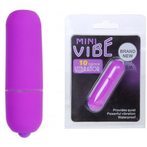 Вибропуля Mini Vibe фиолетовая с 10 функциями вибрации