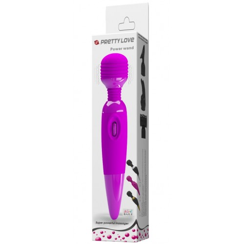 Вибромассажер с мощной вибрацией Pretty Love Power Wand розовый