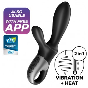 Анальный смарт-вибратор с подогревом и стимулятором промежности Satisfyer Heat Climax+ Анальный смарт-вибратор с подогревом и стимулятором промежности Satisfyer Heat Climax+ (иной угол)