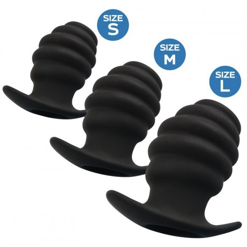Анальный тоннель со стимулирующим рельефом Sex Expert S
