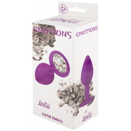 Анальная пробка Emotions Cutie Small Purple Clear Crystal