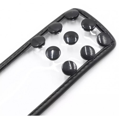 Наручники прозрачные на заклепках