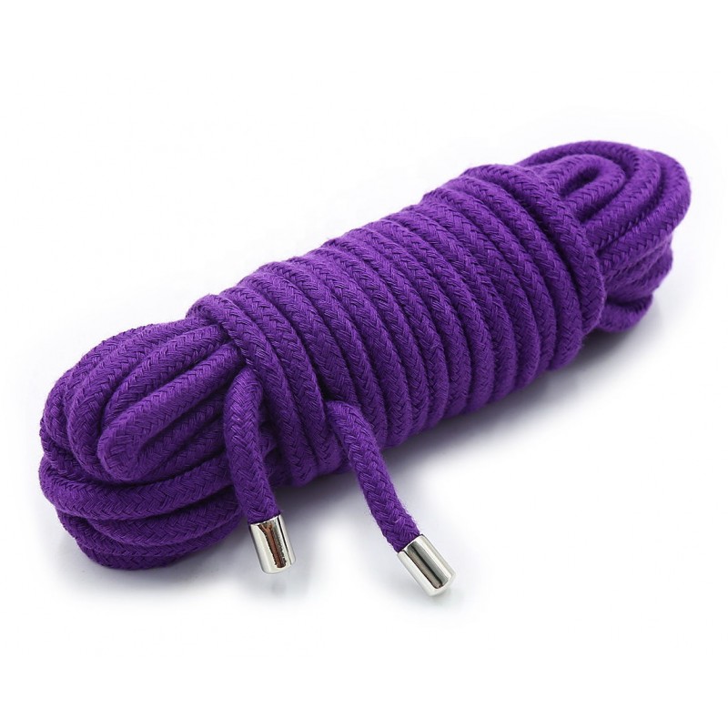 Бондажная хлопковая веревка фиолетовая 5 метров
