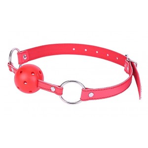 Красный кляп-шар Красный кляп-шар (иной угол)