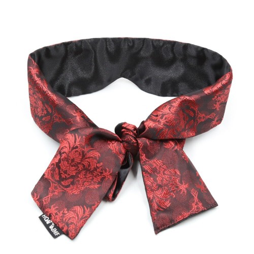 Сатиновая красно-черная маска-лента