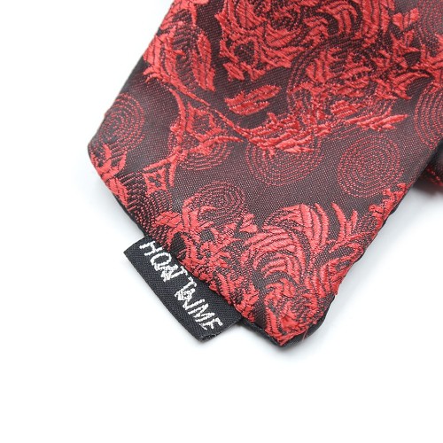 Сатиновая красно-черная маска-лента