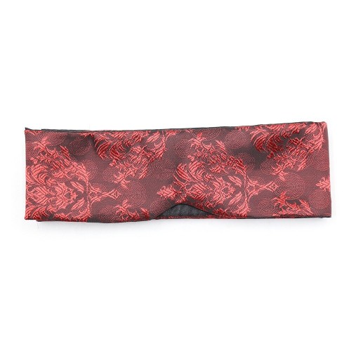 Сатиновая красно-черная маска-лента