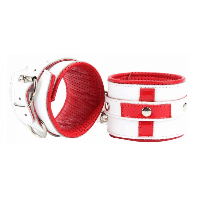 Оковы на ноги из натуральной кожи для ролевых игр