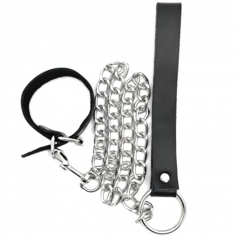 Поводок на пенис кожаный