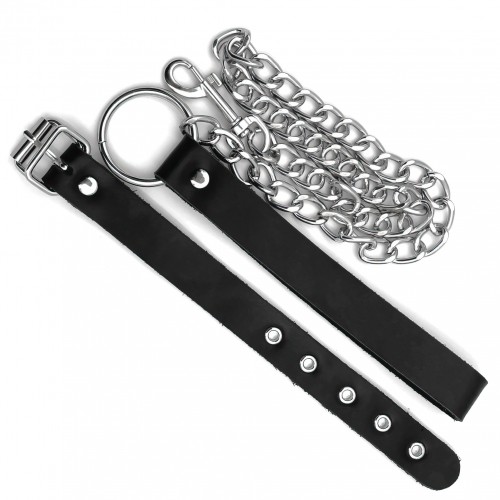 Поводок на пенис кожаный