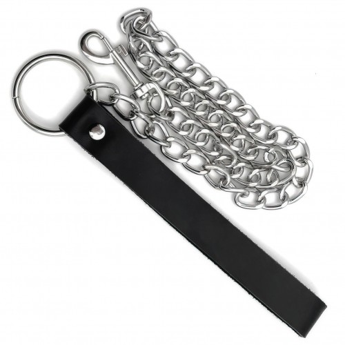 Поводок на пенис кожаный