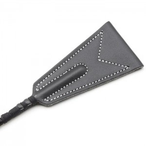 Чёрный стек с витой ручкой 46 см (иной угол)