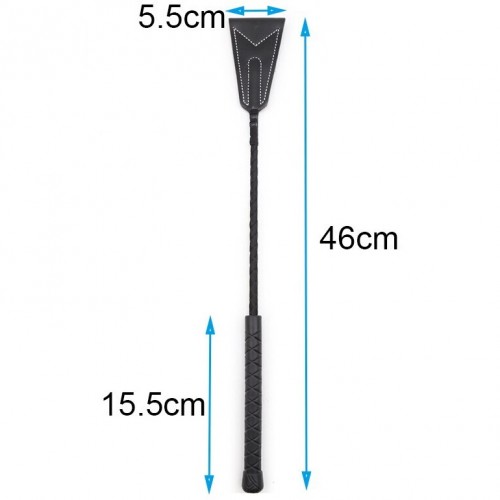 Чёрный стек с витой ручкой 46 см