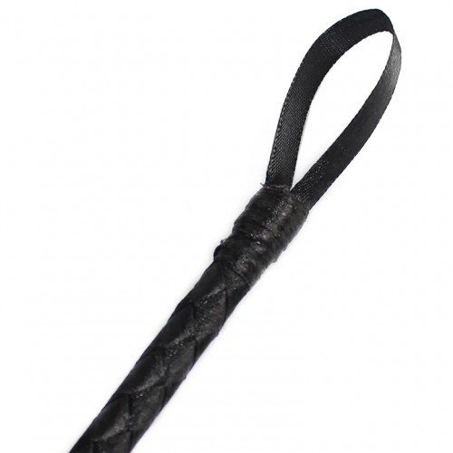 Черный стек декорированный заклёпками 71 см