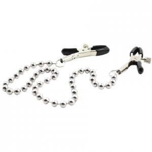 Зажимы для сосков с цепочкой в виде бусов