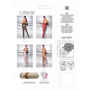 Колготки TIOpen 006 белые размер 1/2 (иной угол)